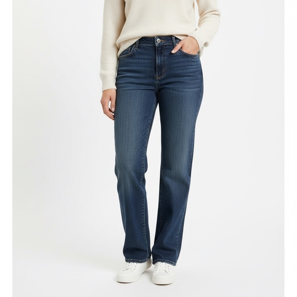 Ralph Lauren Denim - Ralph Lauren Saturday blue jeans size 14 cotton medium wash denim straight leg